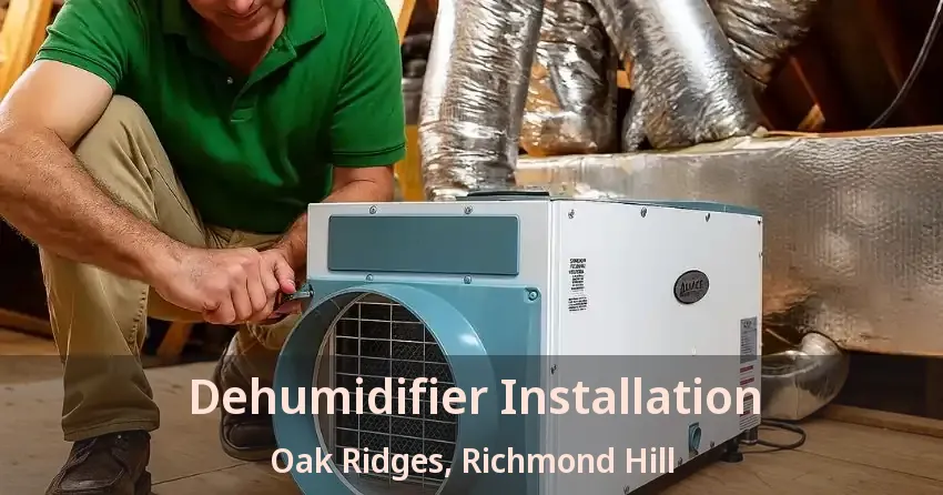 Dehumidifier Installation Oak Ridges, Richmond Hill - ON