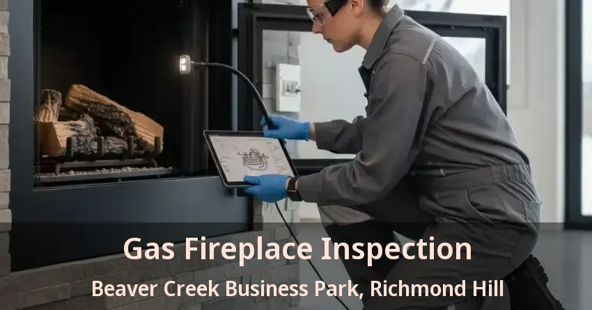 Gas Fireplace Inspection Beaver Creek Business Park, Richmond Hill - ON